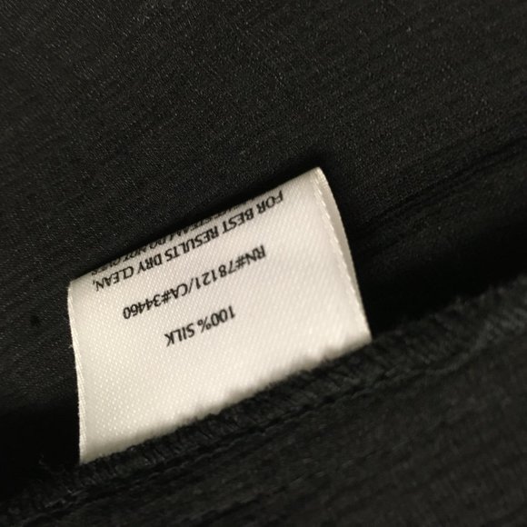 Eileen Fisher black silk open jacket top XS - Picture 8 of 9